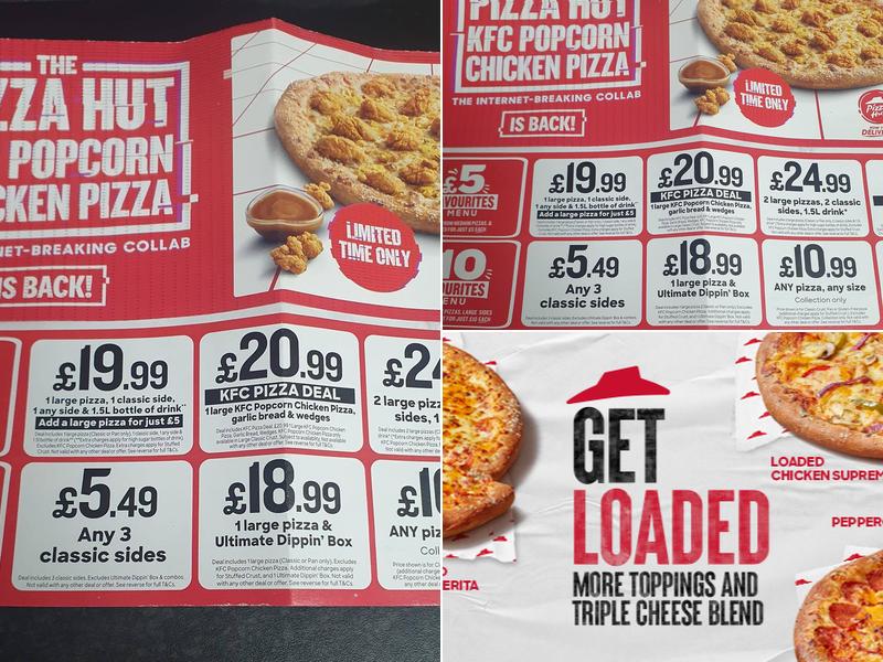 Pizza Hut Delivery Menu