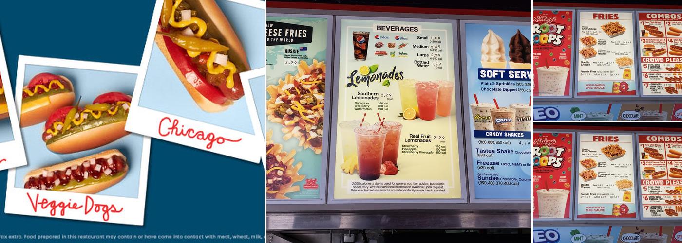 Wienerschnitzel Menu