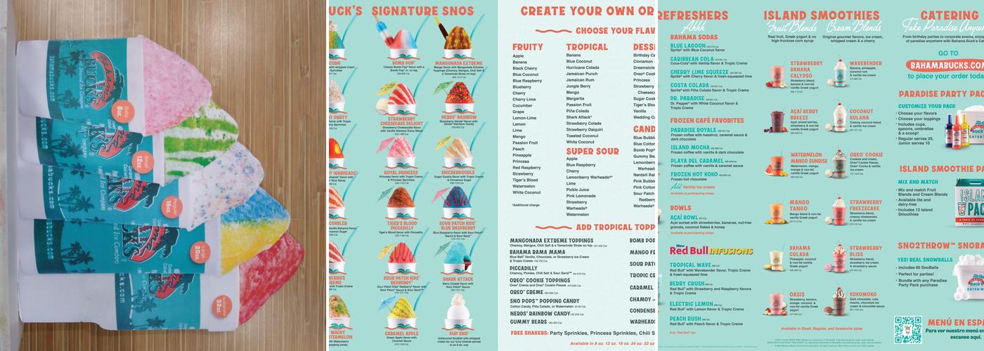 Bahama Buck's - Gilbert (S Higley Road) Menu
