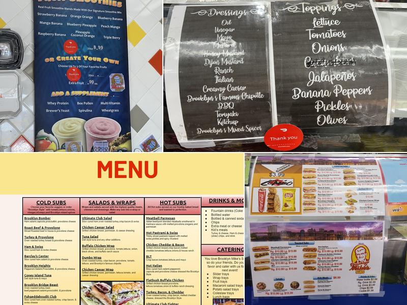 Brooklyn Mike's Subs Menu