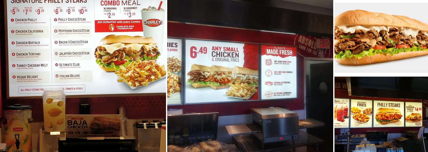 Charleys Cheesesteaks Menu