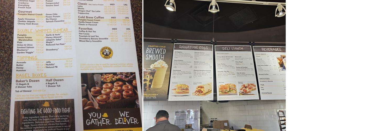 Einstein Bros. Bagels Menu