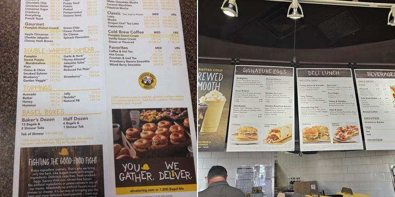 Einstein Bros. Bagels Menu