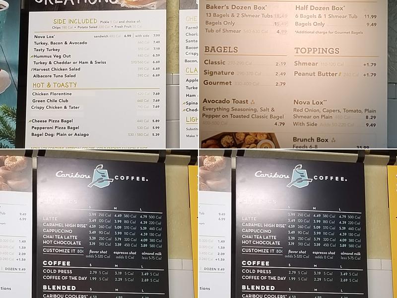 Einstein Bros. Bagels Menu