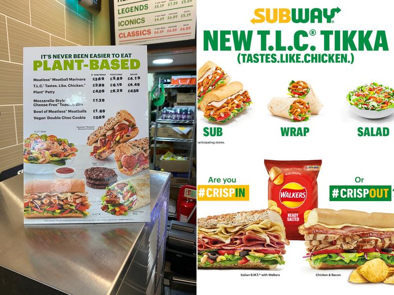 Subway Menu