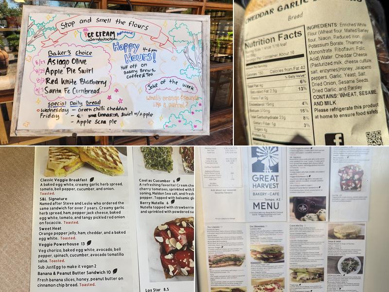 Great Harvest Bread Co. Menu