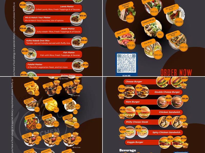 Kalash Kitchen Menu