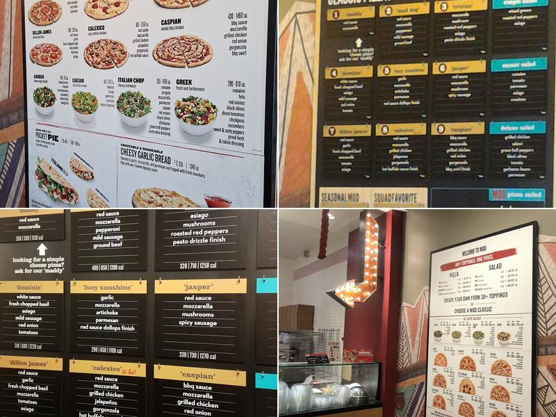 MOD Pizza Menu