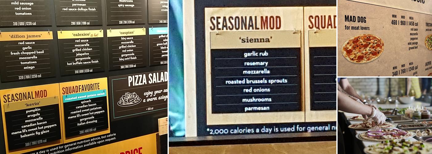 MOD Pizza Menu