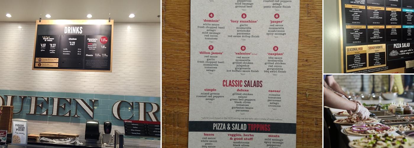 MOD Pizza Menu