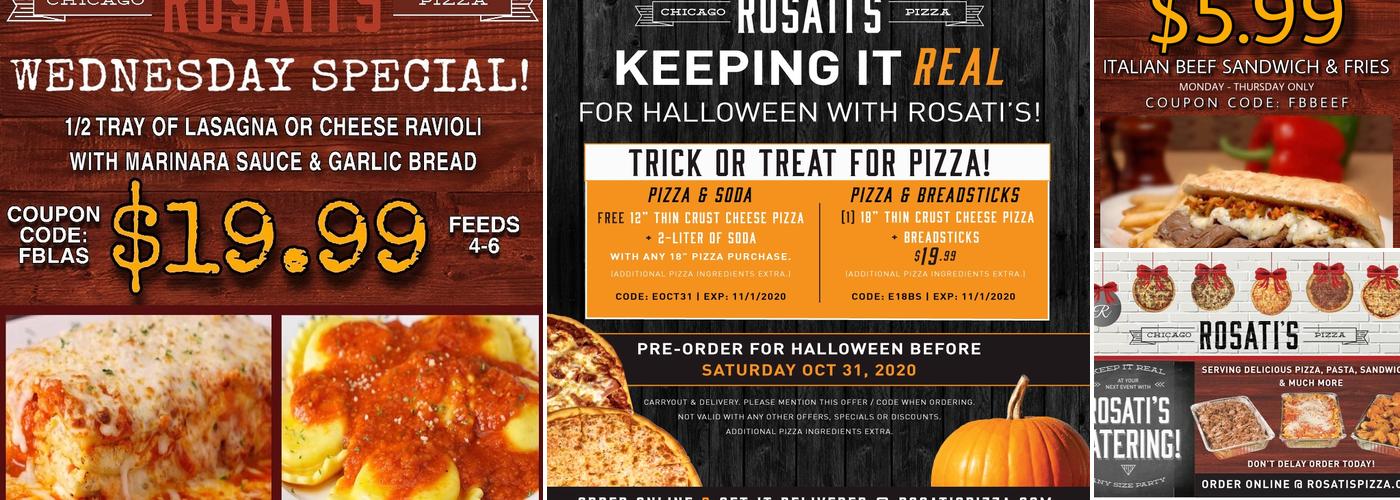 Rosati's Pizza Menu