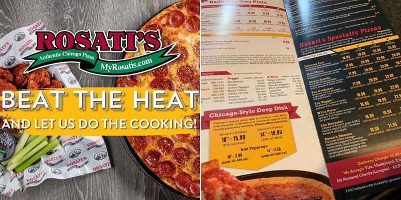 Rosati's Pizza Menu