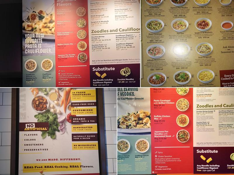 Noodles and Company Menu