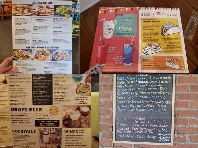 On The Border Mexican Grill & Cantina Menu