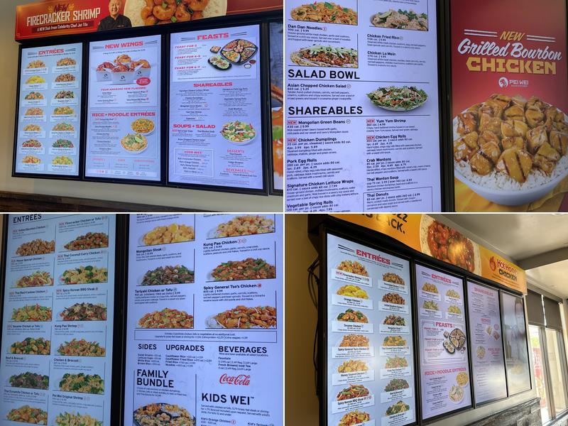 Pei Wei Asian Kitchen Menu