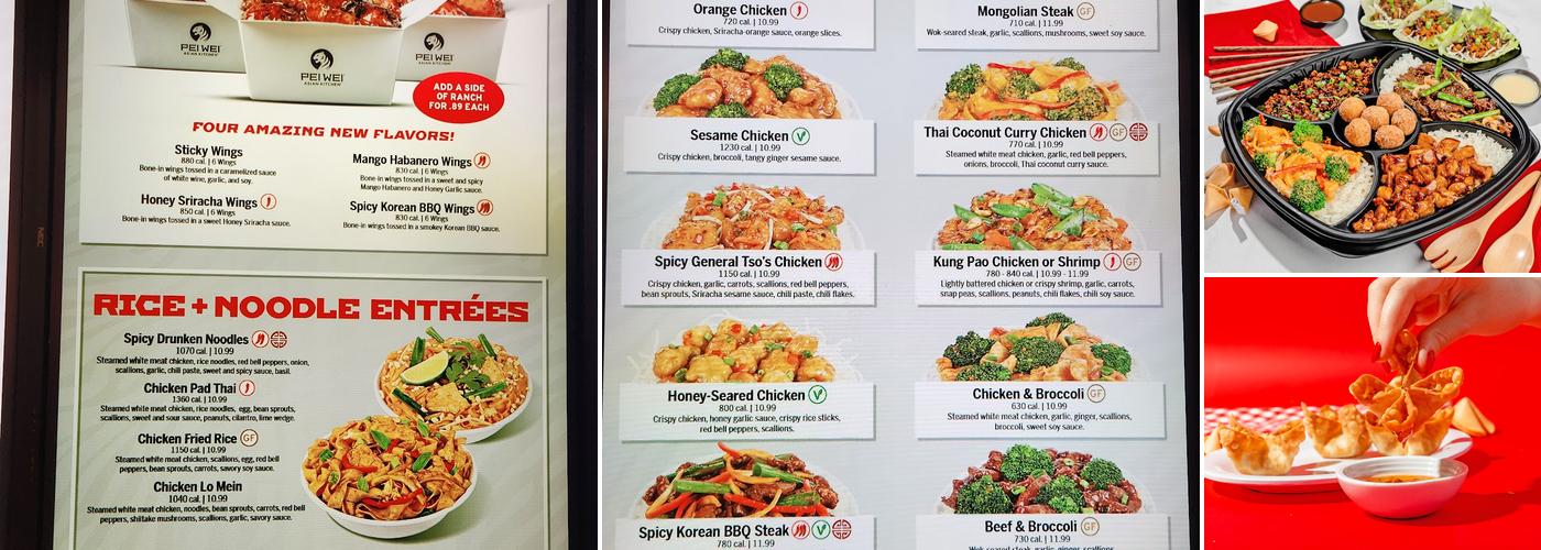 Pei Wei Asian Kitchen Menu