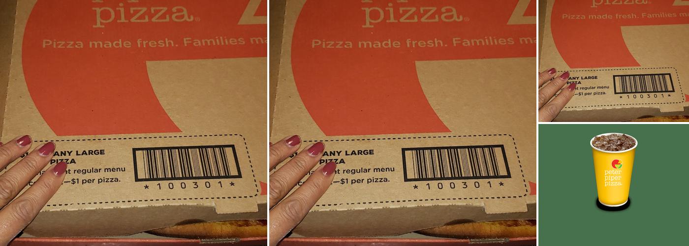 Peter Piper Pizza Menu