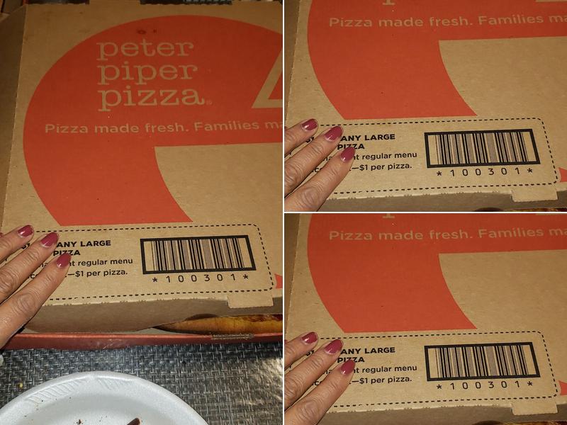 Peter Piper Pizza Menu