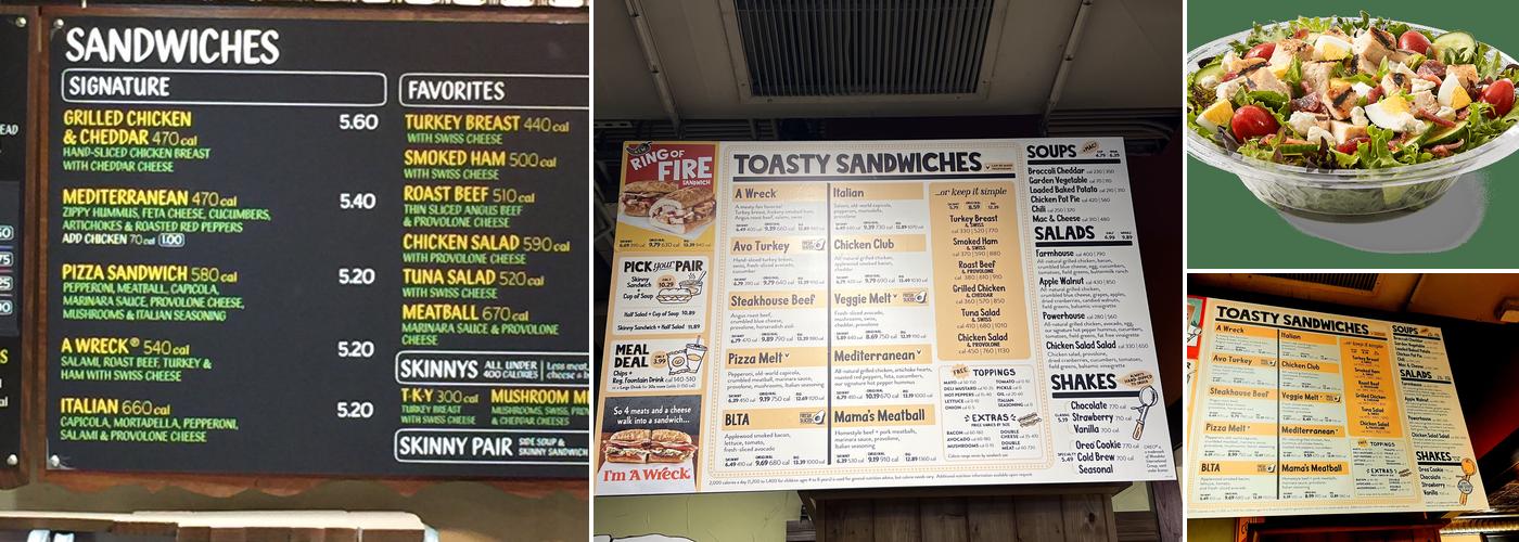 Potbelly Sandwich Shop Menu