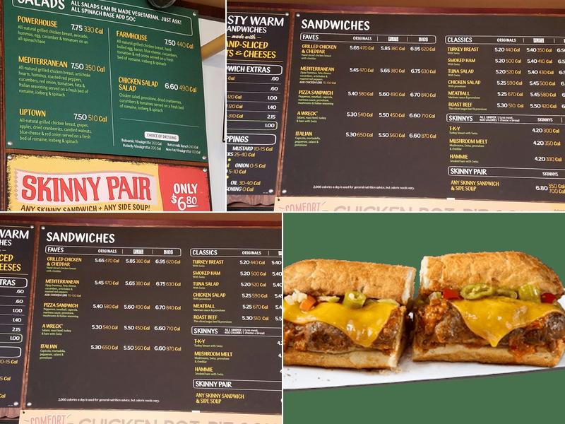 Potbelly Sandwich Shop Menu
