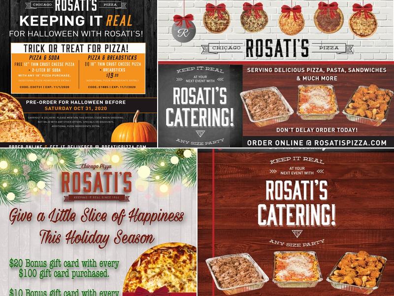 Rosati’s Pizza Menu
