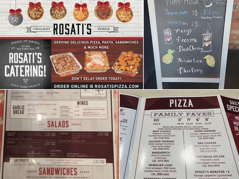 Rosati’s Pizza Menu