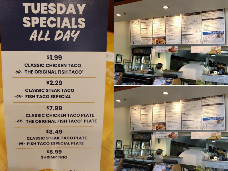 Rubio's Coastal Grill Menu