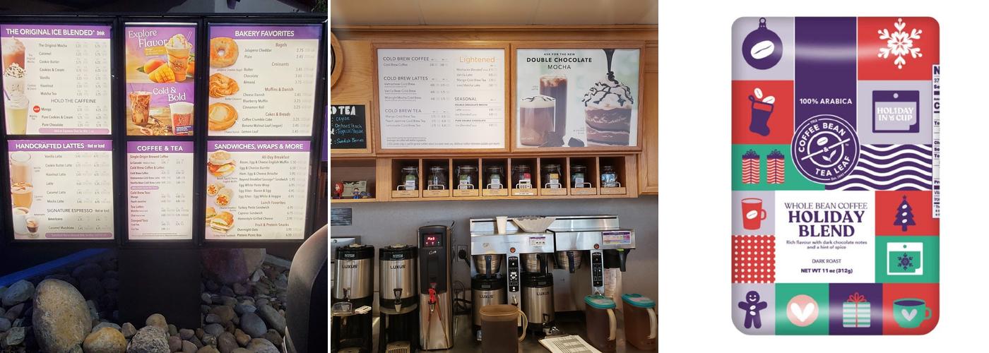 The Coffee Bean & Tea Leaf Menu