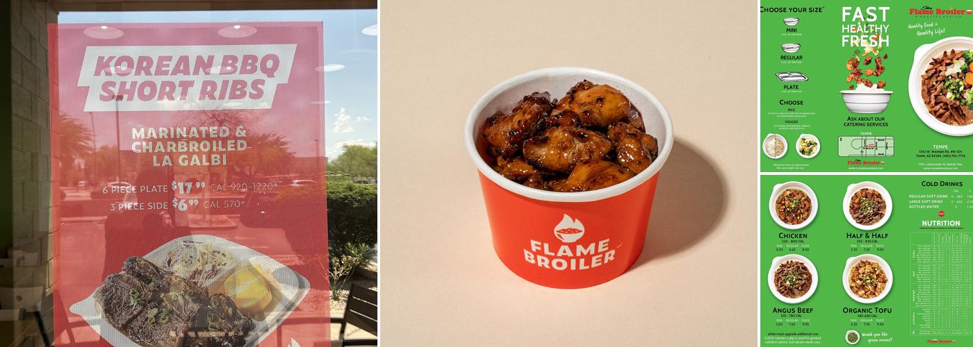 Flame Broiler Menu