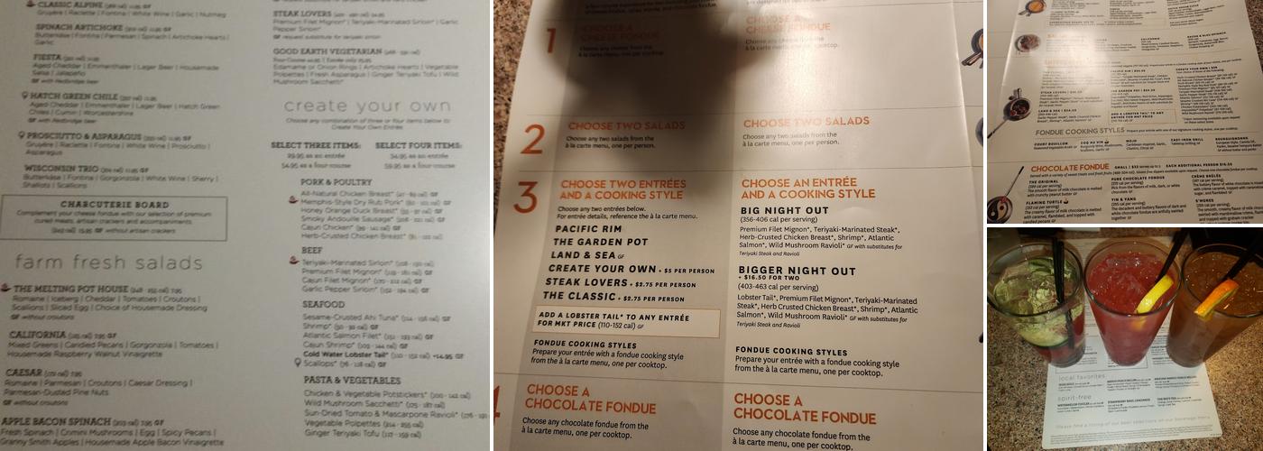 Melting Pot Menu