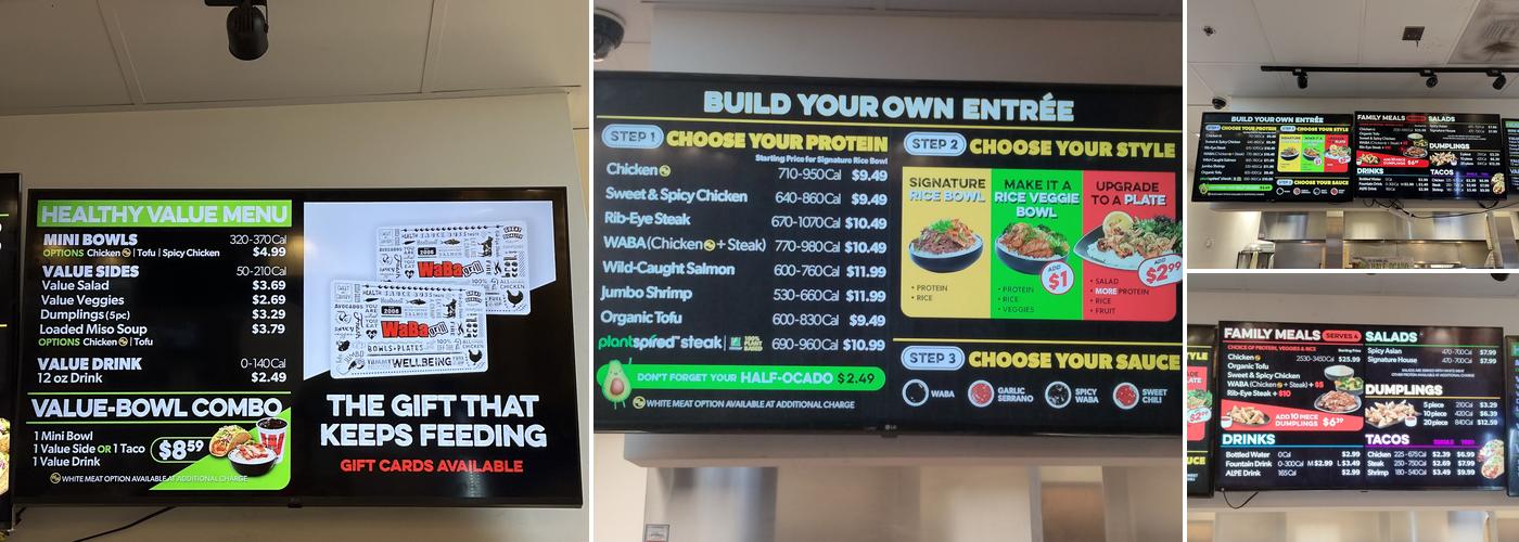 WaBa Grill Menu