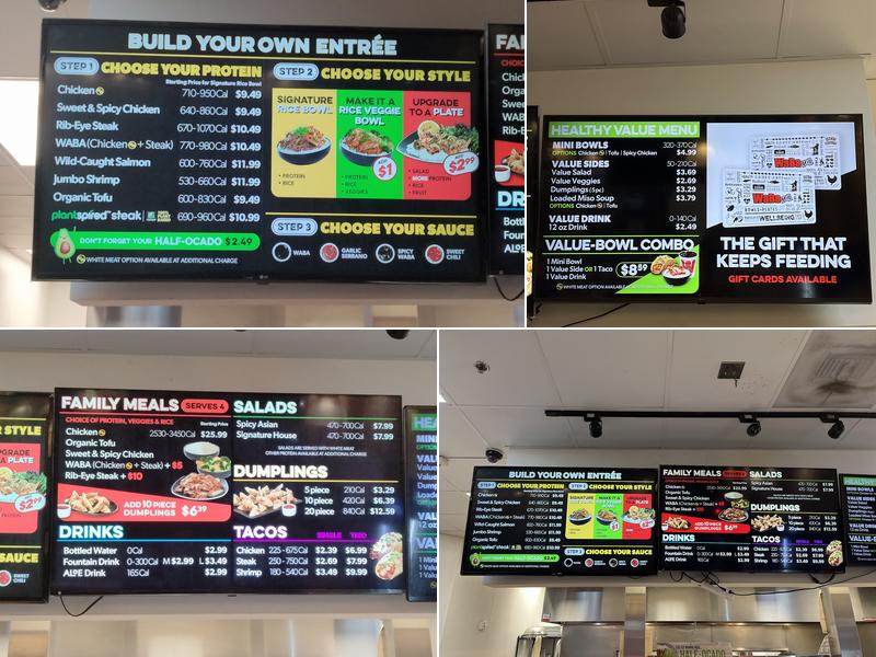 WaBa Grill Menu