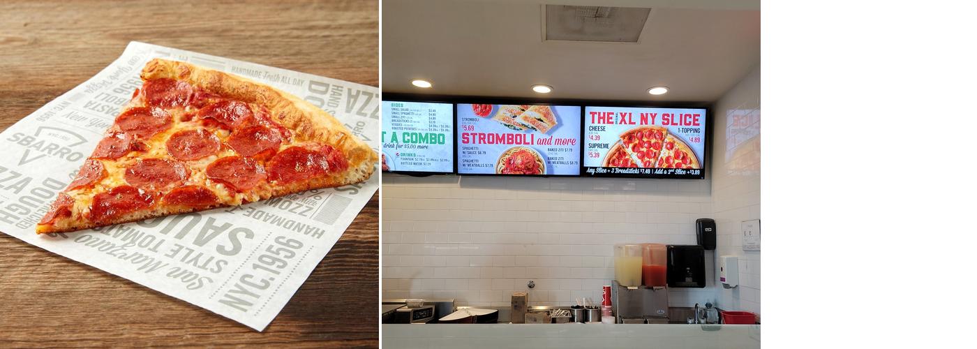 Sbarro Menu