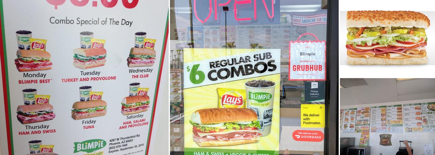 Blimpie Menu
