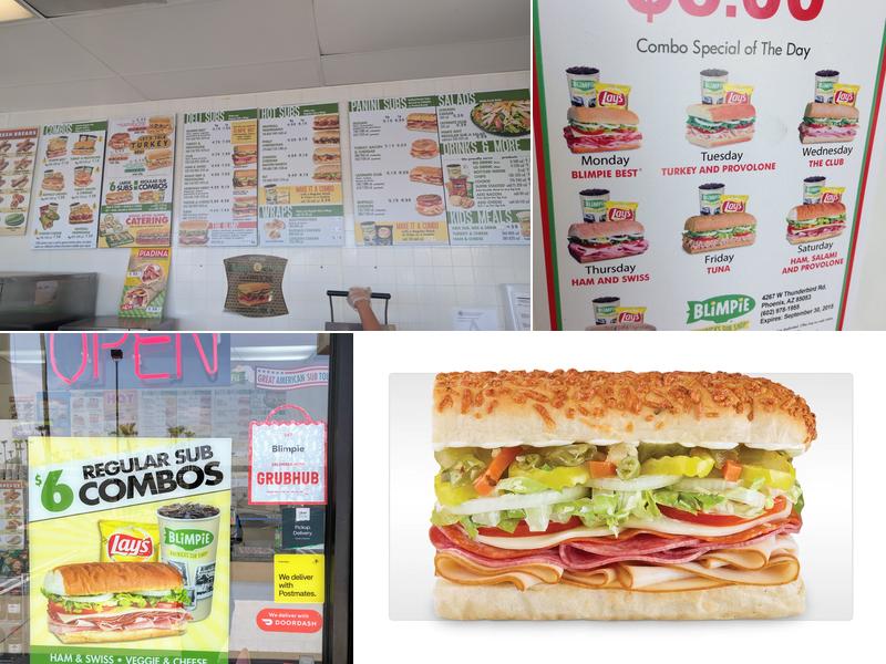 Blimpie Menu