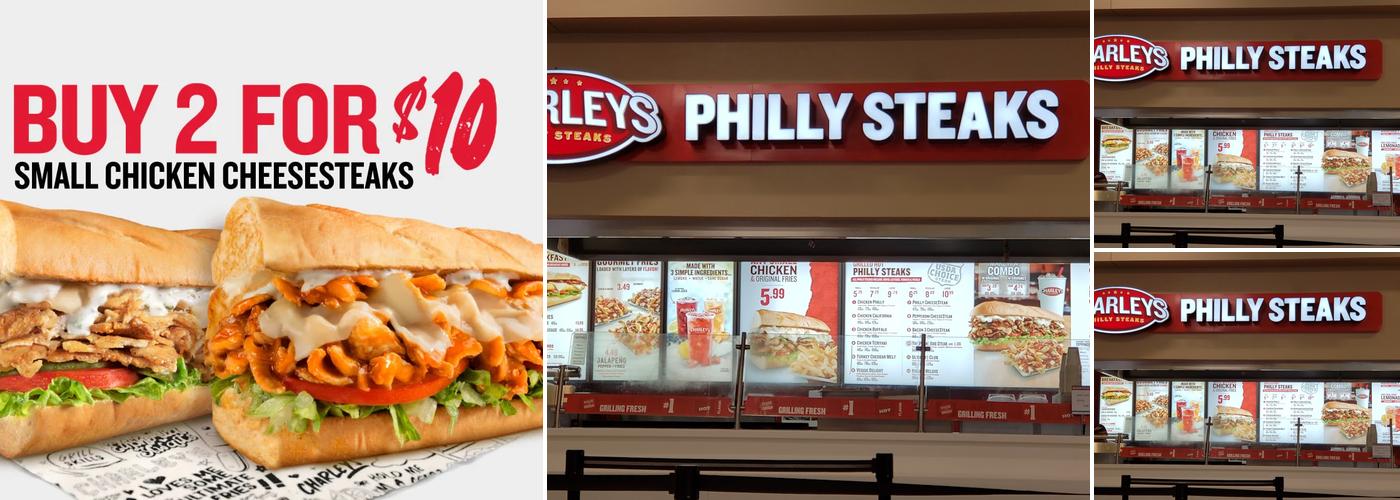 Charleys Cheesesteaks Menu
