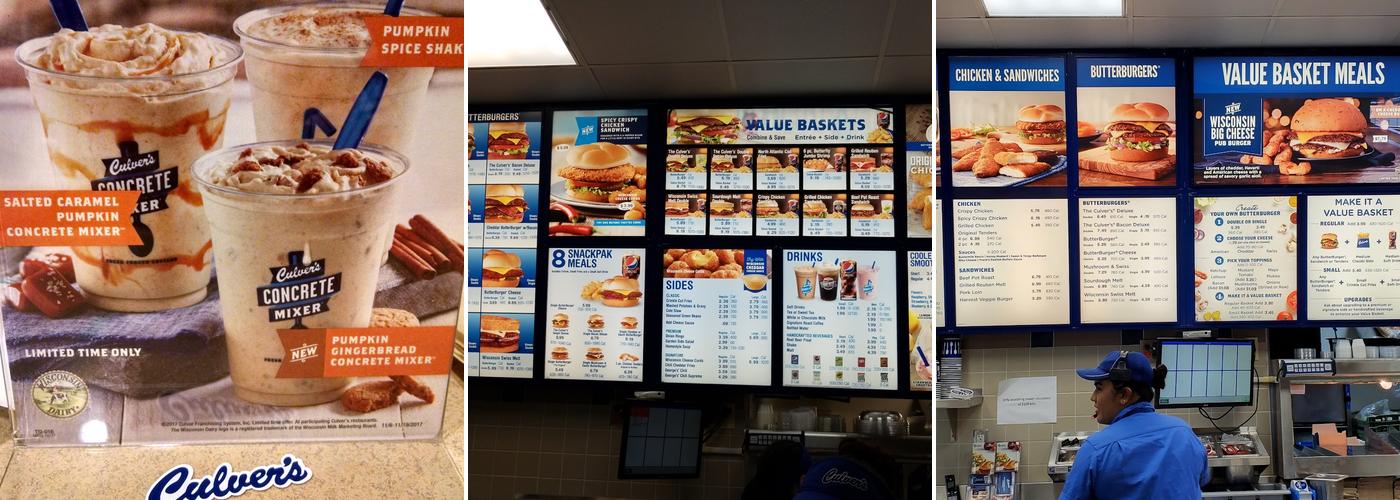 Culver's Menu