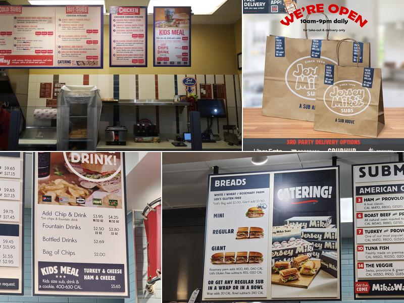 Jersey Mike's Subs Menu