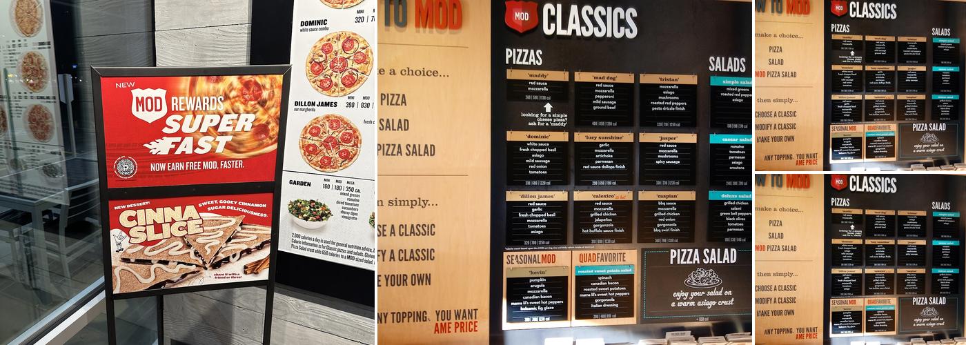 MOD Pizza Menu
