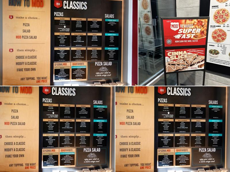 MOD Pizza Menu