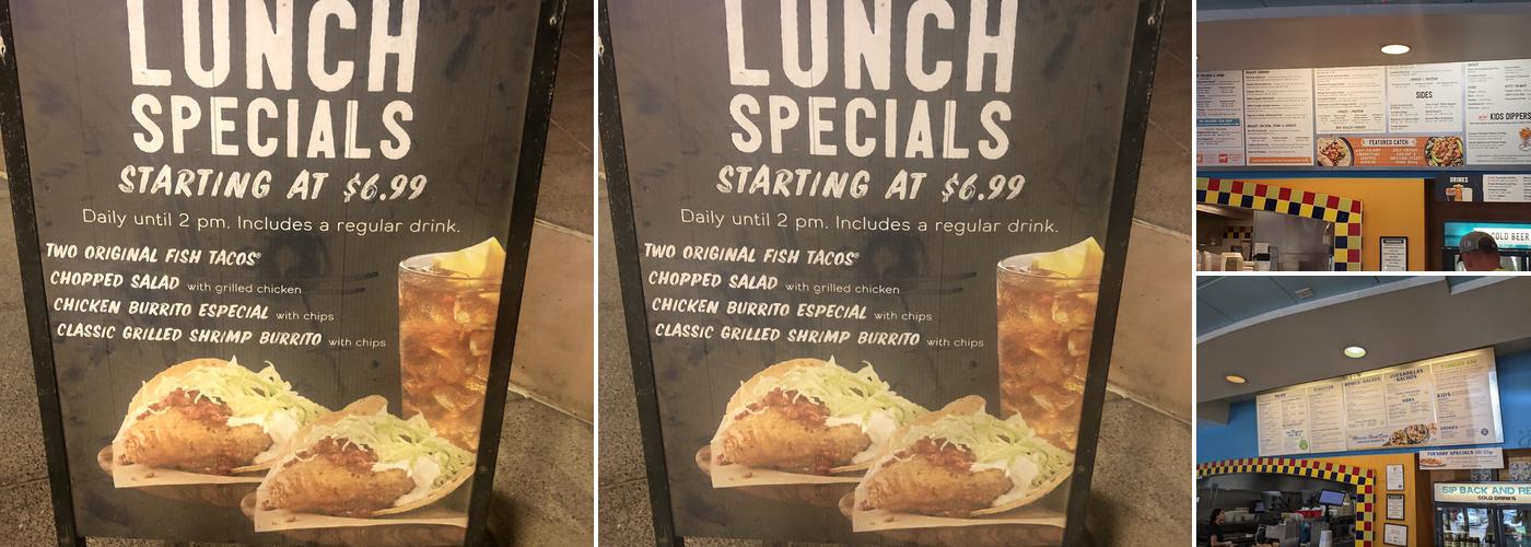 Rubio's Coastal Grill Menu