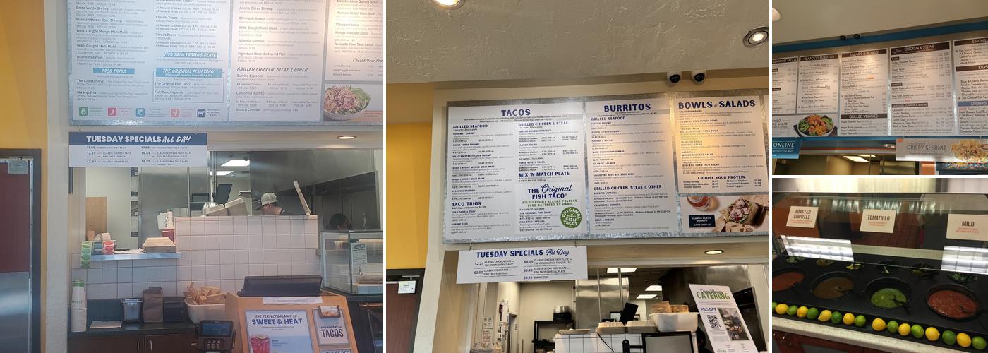 Rubio's Coastal Grill Menu