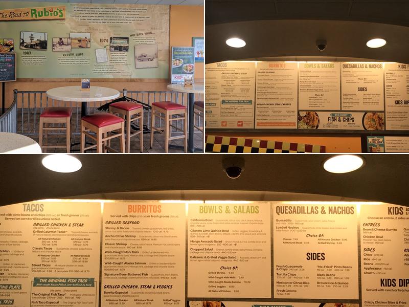 Rubio's Coastal Grill Menu
