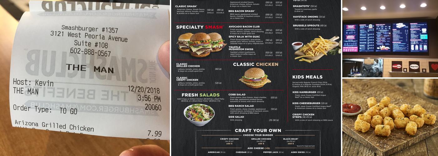 Smashburger Menu