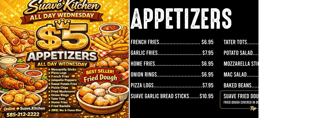 Suave Kitchen Menu