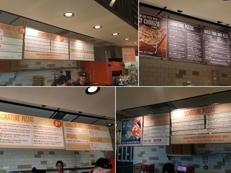 Blaze Pizza Menu