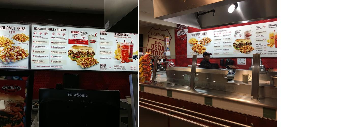 Charleys Cheesesteaks and Wings Menu