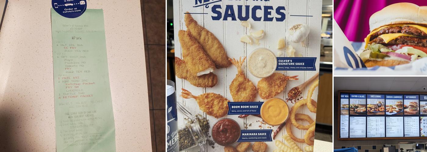 Culver’s Menu