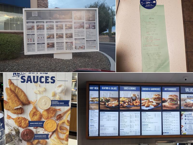 Culver’s Menu