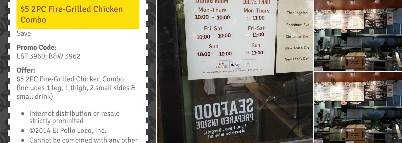 El Pollo Loco Menu